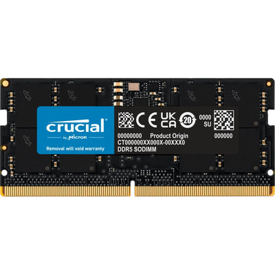 Crucial 16GB DDR5-4800 CL40 SO-DIMM Laptop RAM (1x16GB, 262-pin)