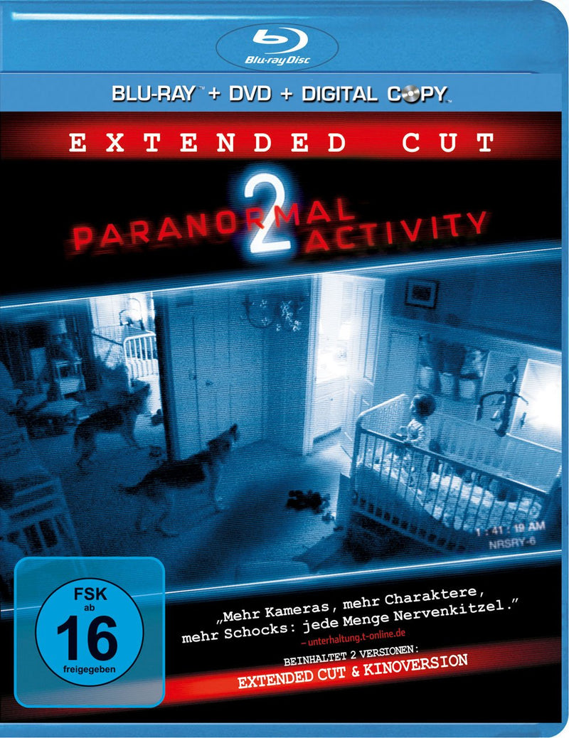 Paranormal Activity 2 (Extended Cut, incl. DVD + Digital Copy) (Blu-ray)