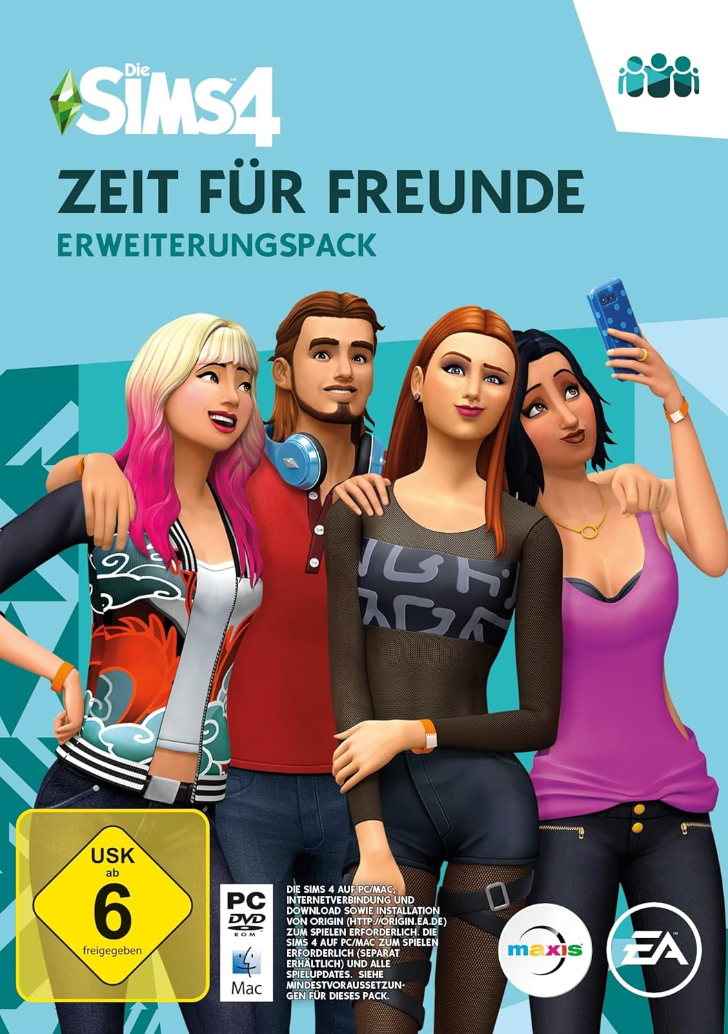 Die Sims 4 Zeit für Freunde (EP2) Erweiterung (PC/Mac) - (Code in der Box)