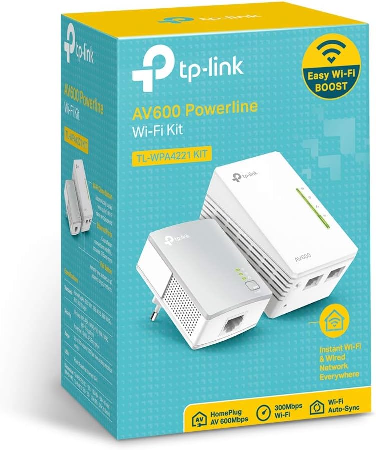 TP-Link AV600 Powerline Wi-Fi KIT Qualcomm 30 TL-WPA4221 KIT