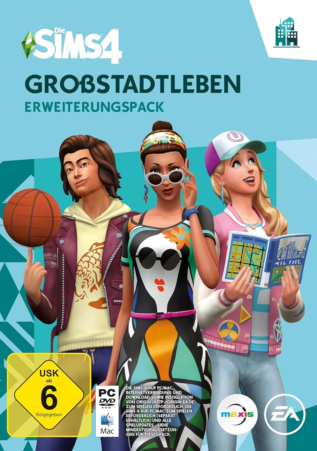 Die Sims 4 Großstadtleben (EP3) Erweiterung  (PC/Mac)  - (Code in der Box)
